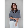 Top gestreept bruin/blauw | Kyra