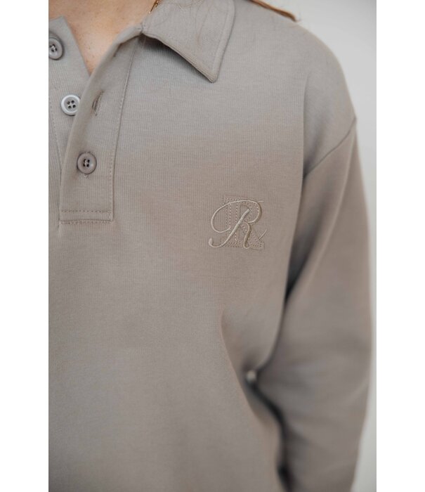 La Rebelle Sweater polo redefined | taupe