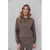 Sweater polo bruin | Redefined