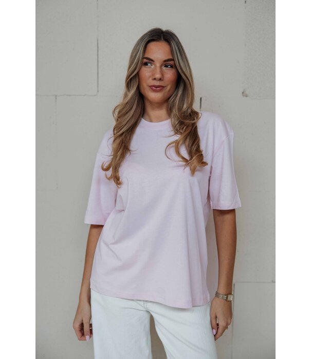 Gina Tricot Gina Tricot Printed oversized tee love letter | roze