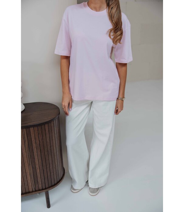 Gina Tricot Gina Tricot Printed oversized tee love letter | roze