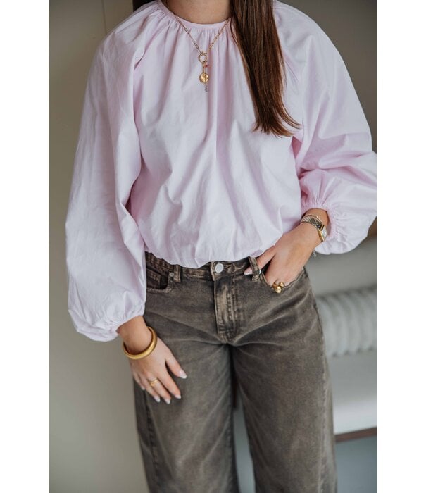 Gina Tricot Gina Tricot Button blouse | roze