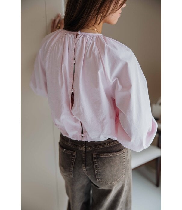 Gina Tricot Gina Tricot Button blouse | roze