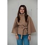 Gina Tricot Belt cape jacket | camel