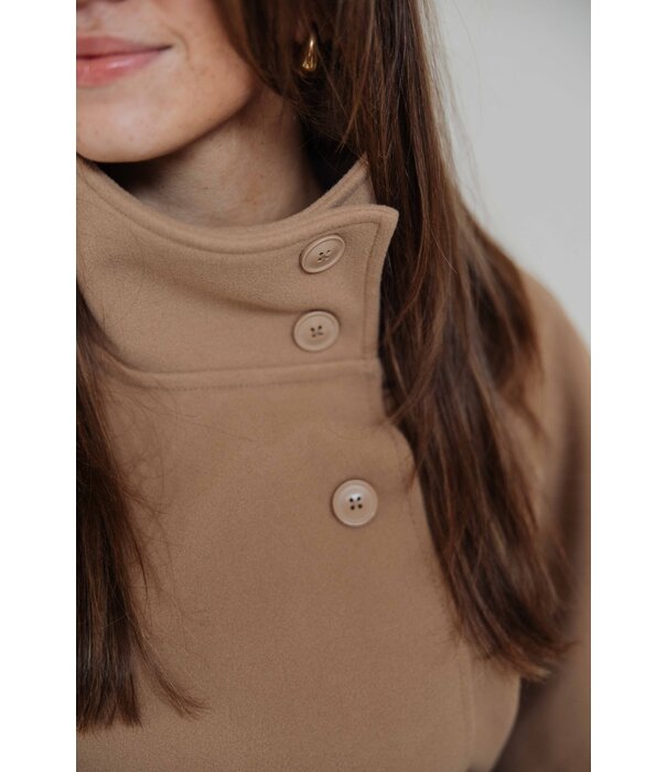 Gina Tricot Gina Tricot Belt cape jacket | camel