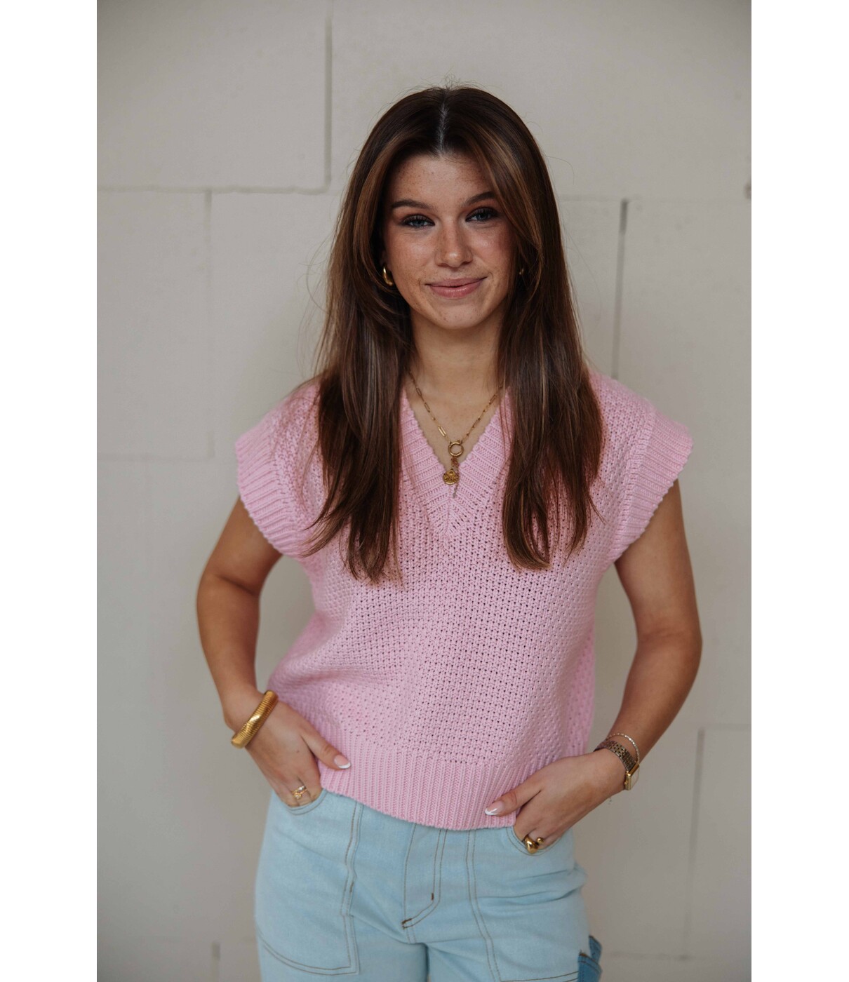 Studio Amaya Studio Amaya Ardina spencer top | pink