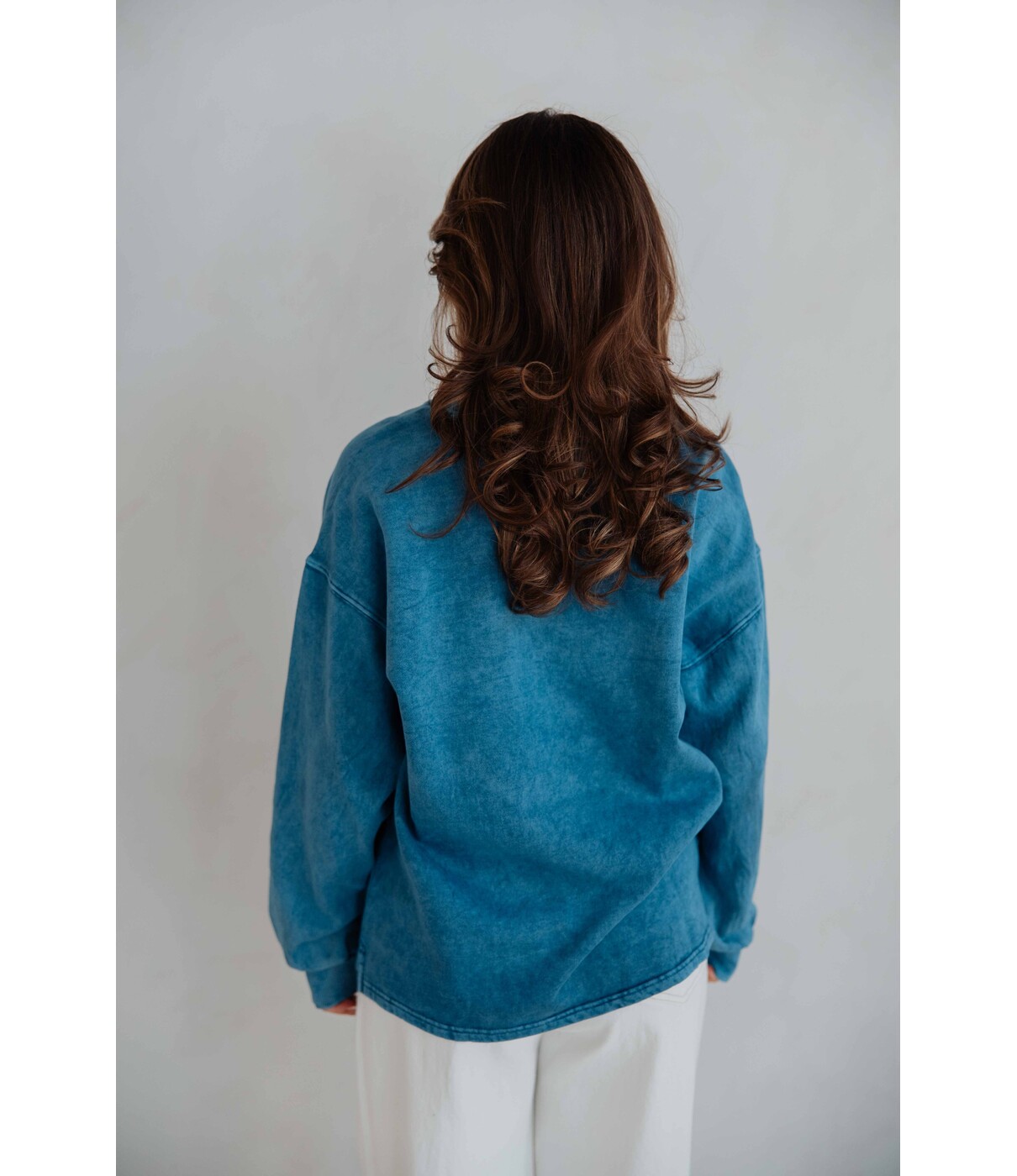 Colourful Rebel Colourful Rebel 33 washed baseball sweat | blue