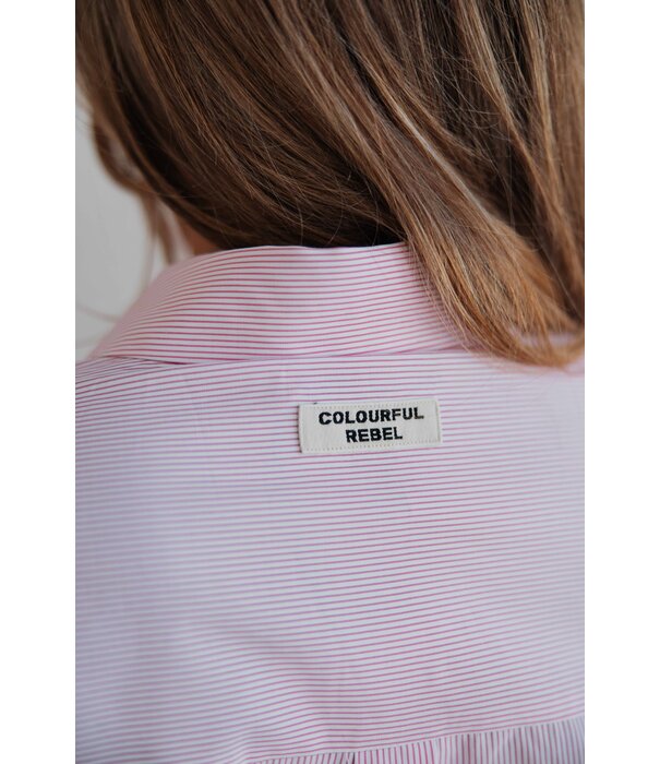 Colourful Rebel Colourful Rebel Febe striped blouse | pink