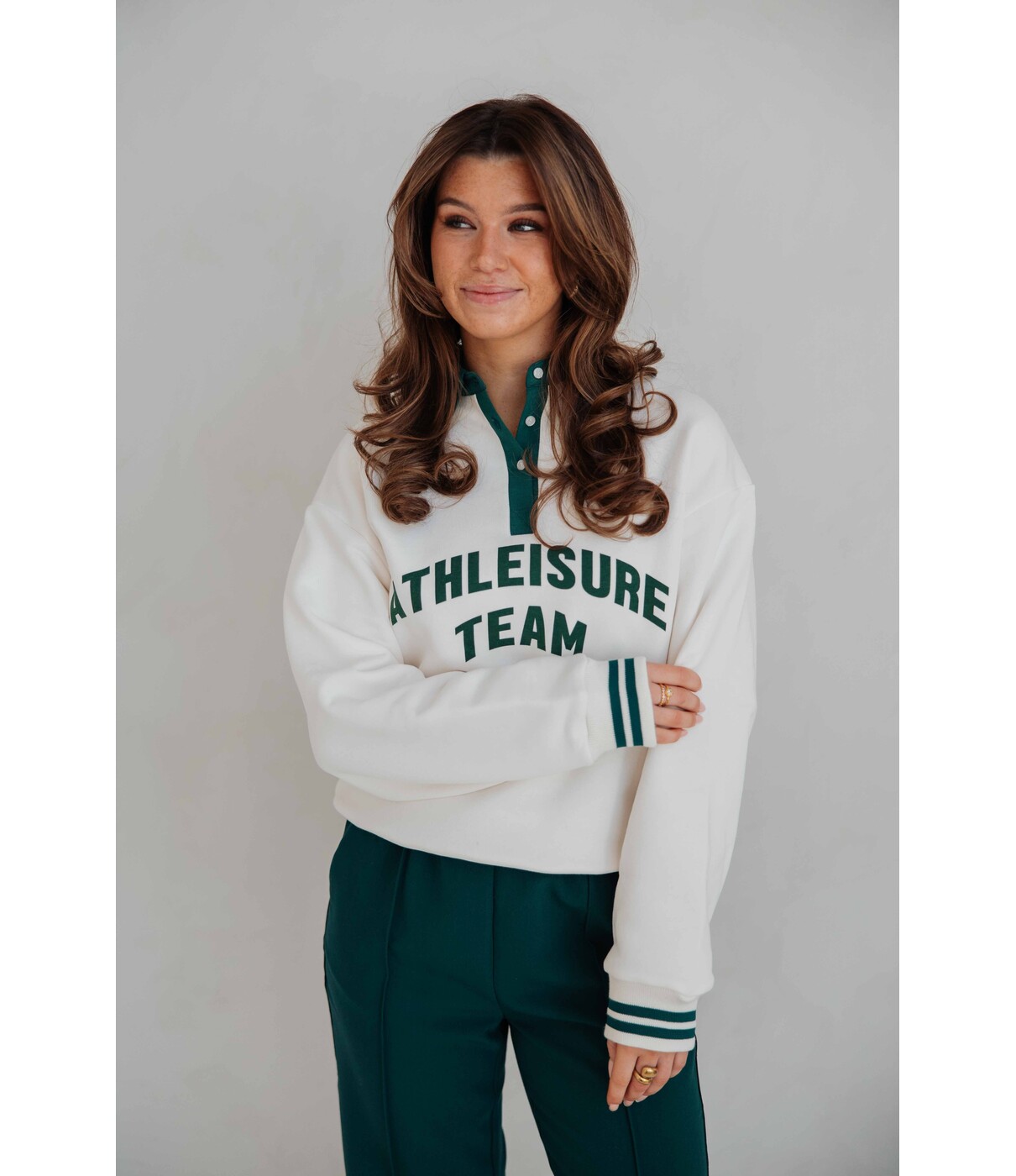 Colourful Rebel Colourful Rebel Polo athletic team sweat | off white