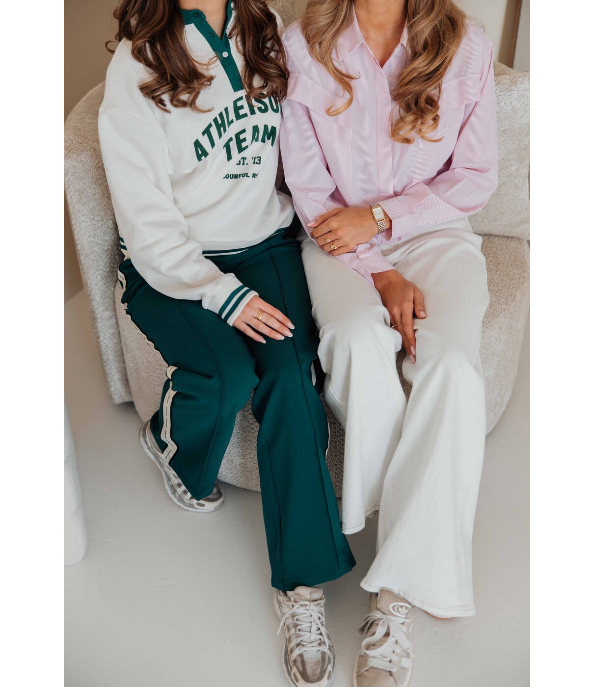 Colourful Rebel Colourful Rebel Polo athletic team sweat | off white