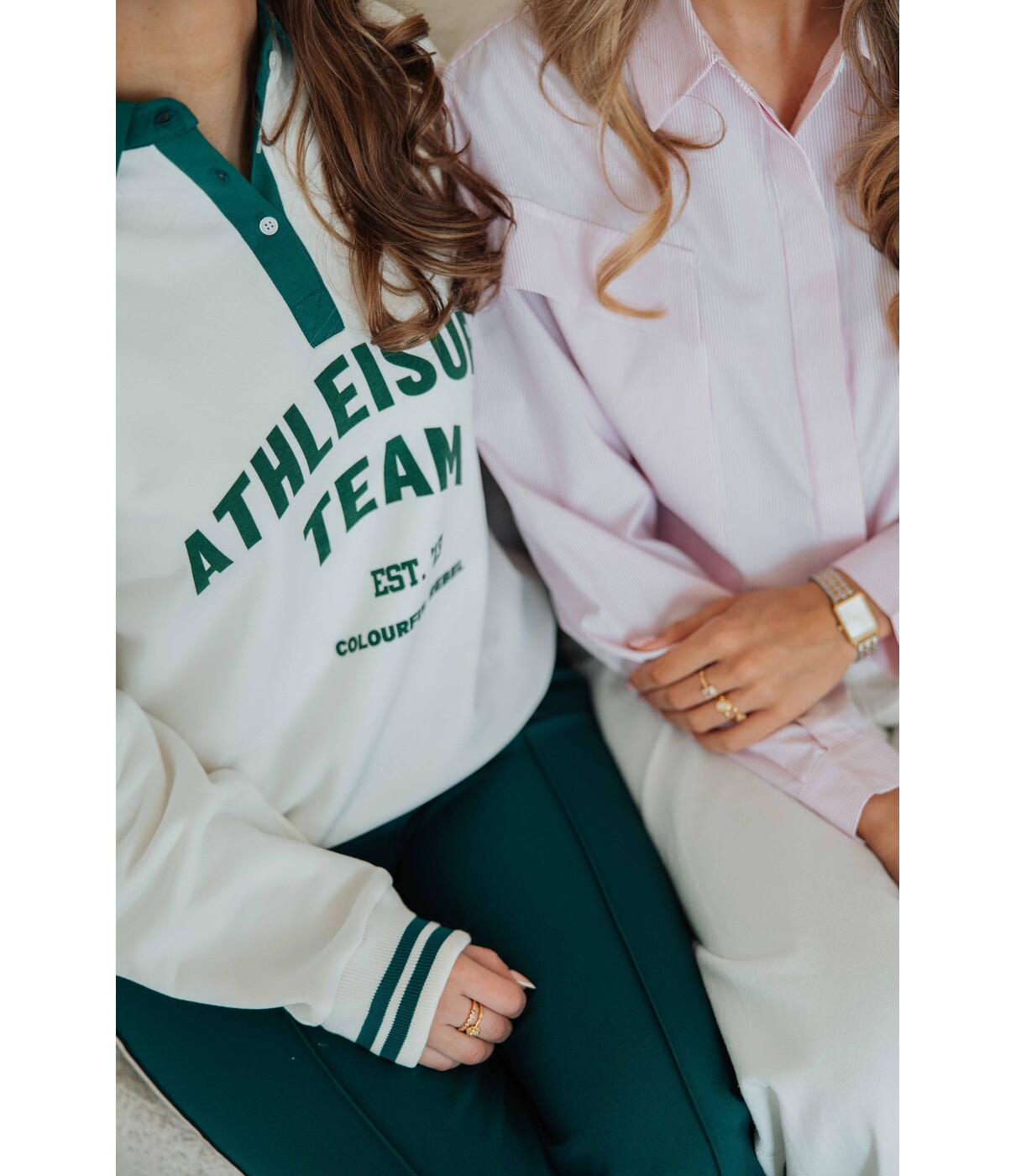 Colourful Rebel Colourful Rebel Polo athletic team sweat | off white