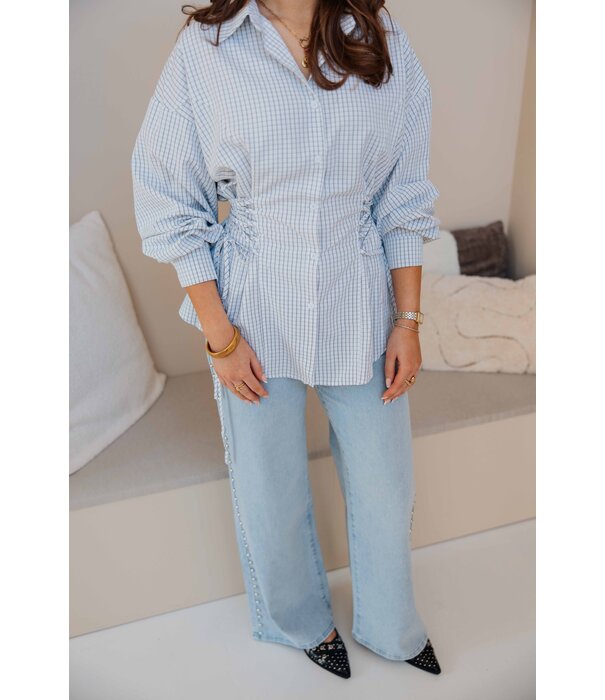 La Rebelle Jeans studs blauw | Isa