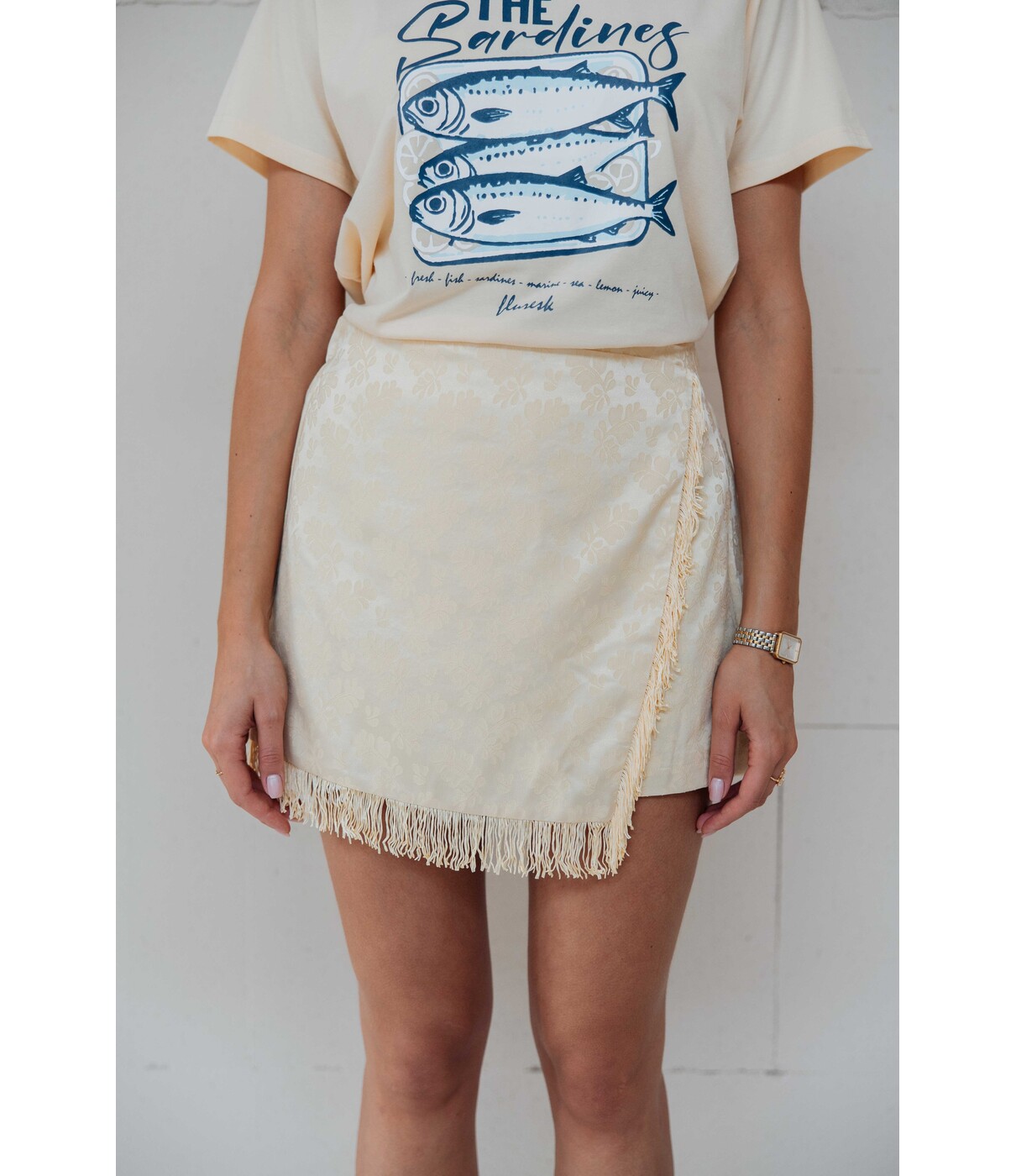 Fluresk Fluresk Estrella skort | geel