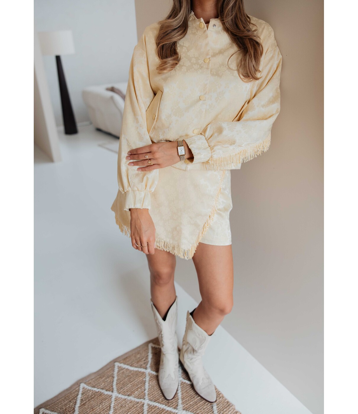 Fluresk Fluresk Estrella skort | geel