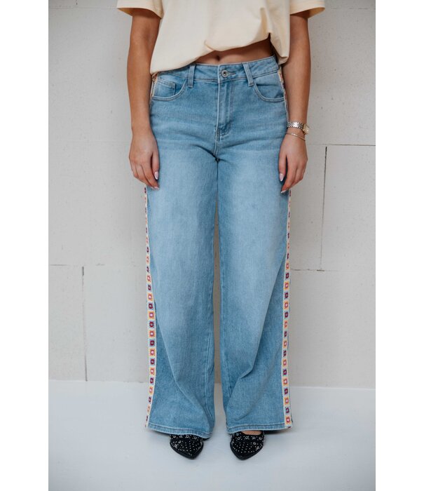 Fluresk Fluresk Shannon broek | blauw