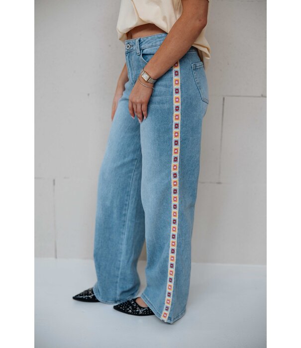 Fluresk Fluresk Shannon broek | blauw