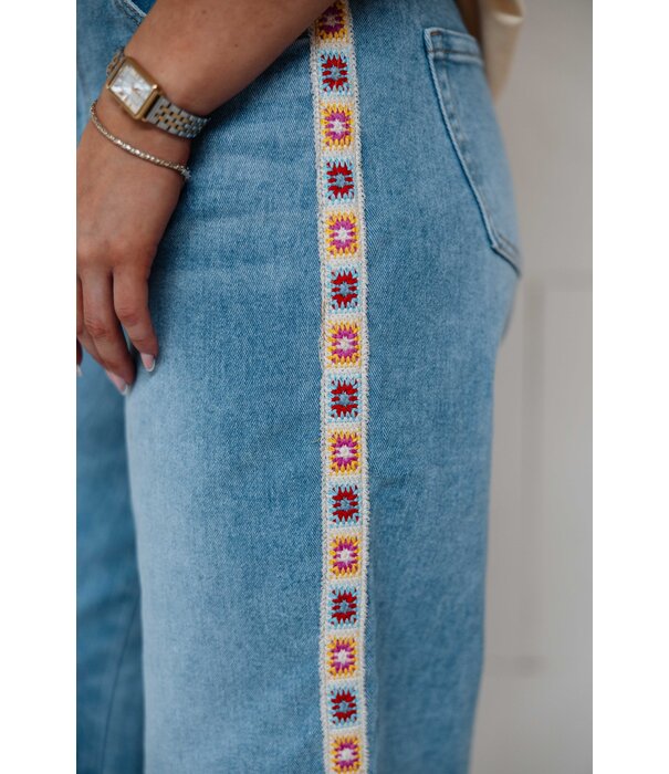 Fluresk Fluresk Shannon broek | blauw