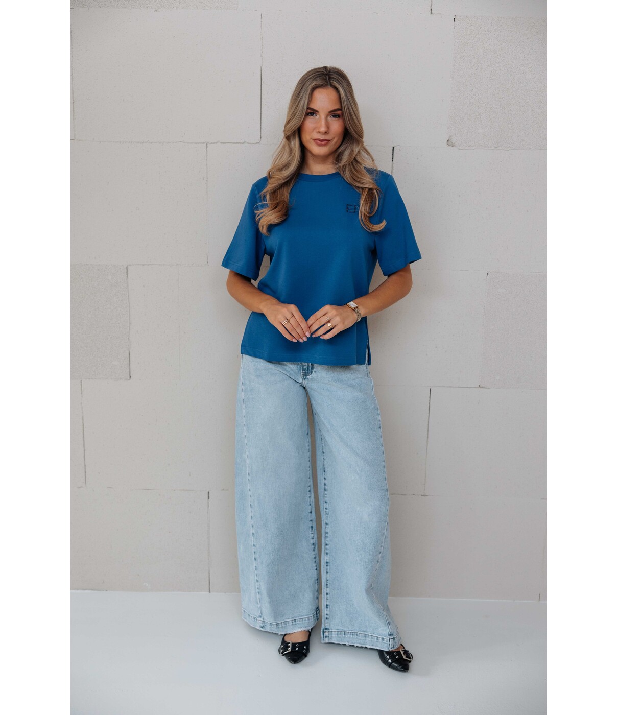 Fluresk Fluresk Brix t-shirt | blauw