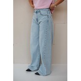 Jeans wide leg blauw | Belle
