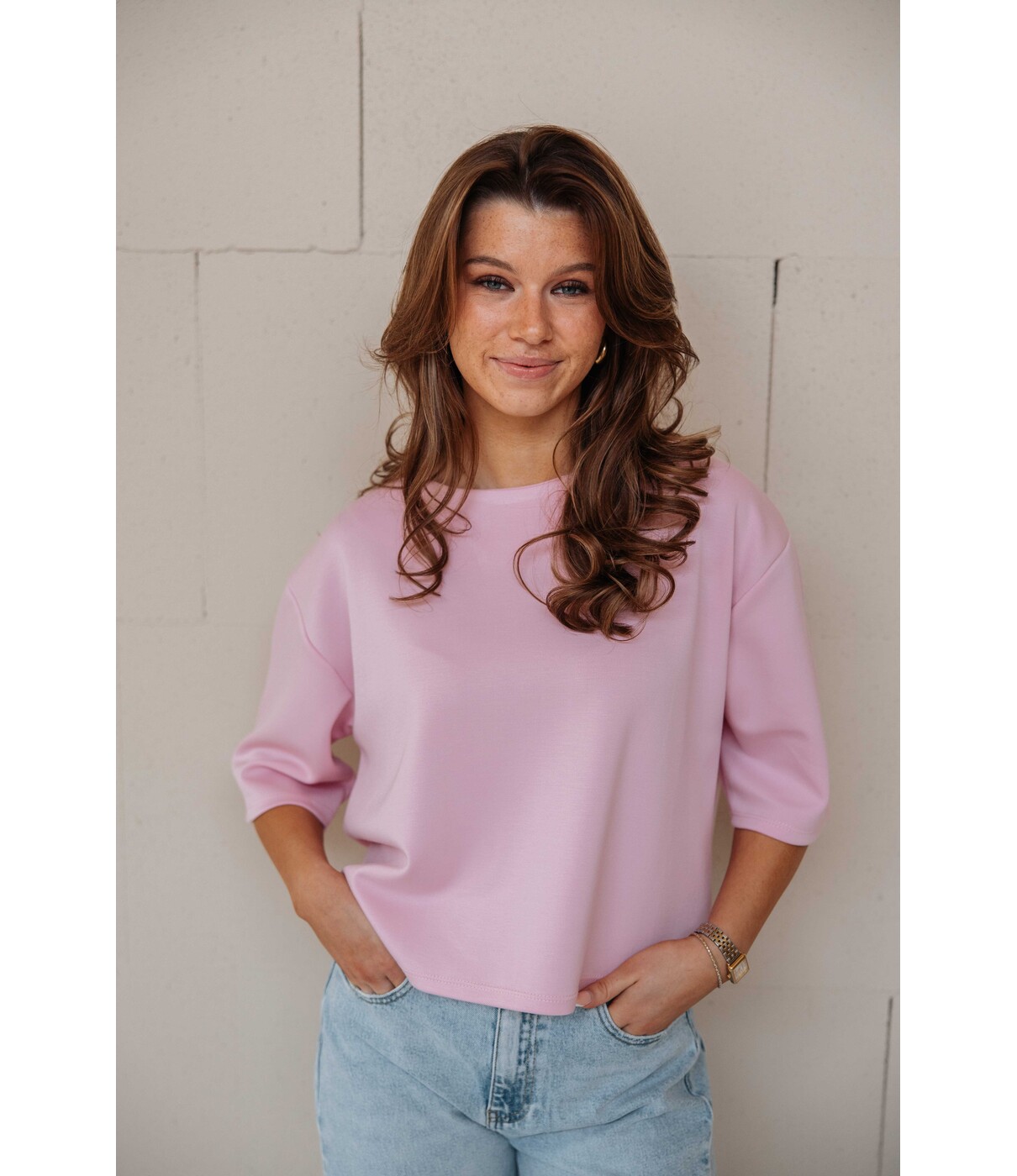 T-shirt roze | Hanna