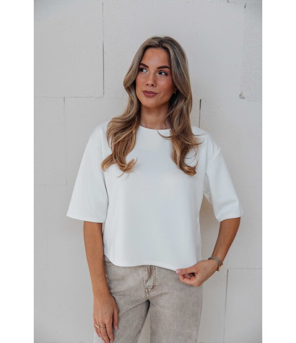 La Rebelle T-shirt wit | Hanna