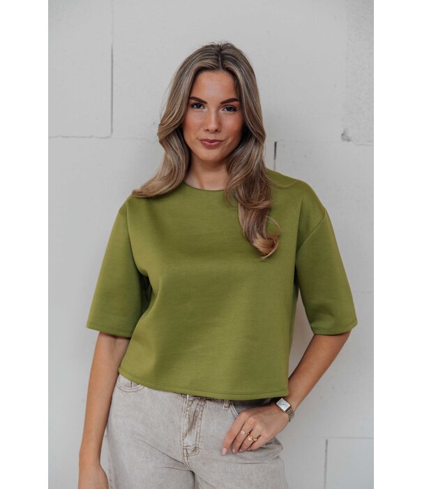 La Rebelle T-shirt groen | Hanna