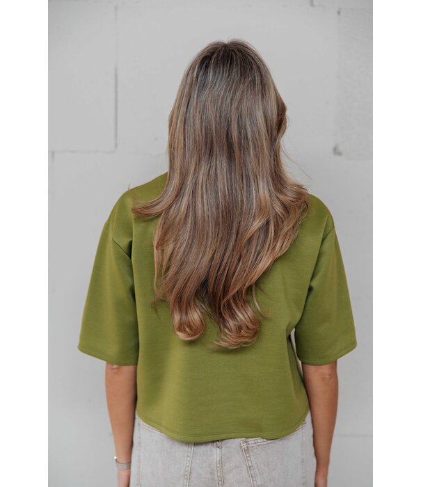 La Rebelle T-shirt groen | Hanna