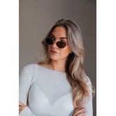 Zonnebril goud/bruin | Jelissa