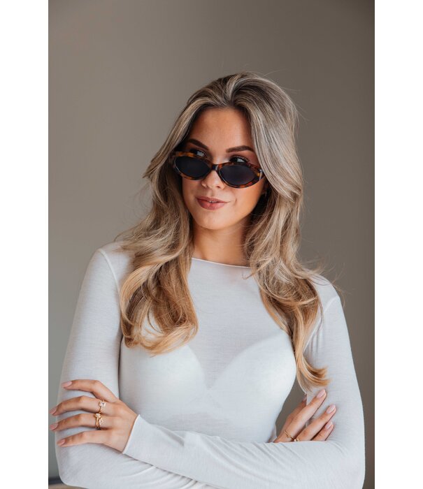 La Rebelle Zonnebril leopard | Mira