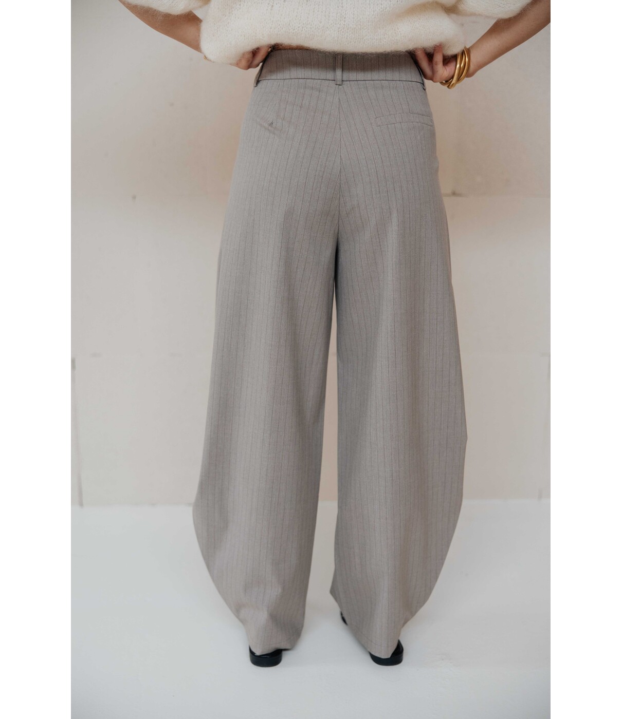 Pantalon balloon beige | Nina