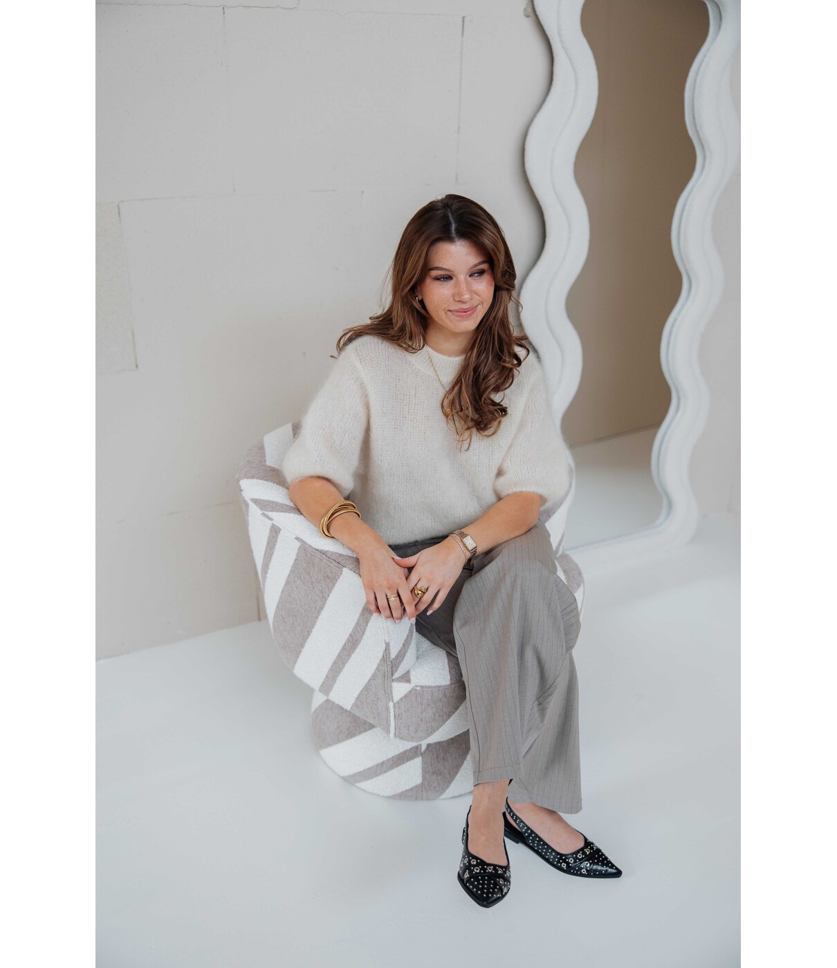 Pantalon balloon beige | Nina