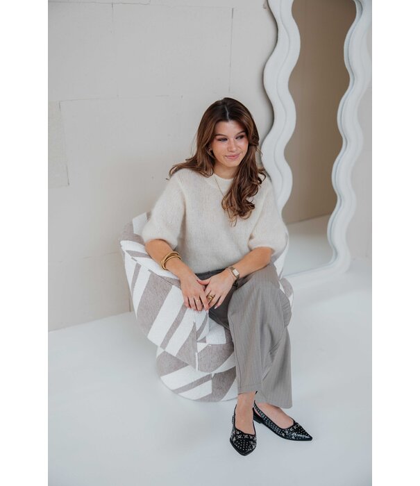 La Rebelle Pantalon balloon beige | Nina