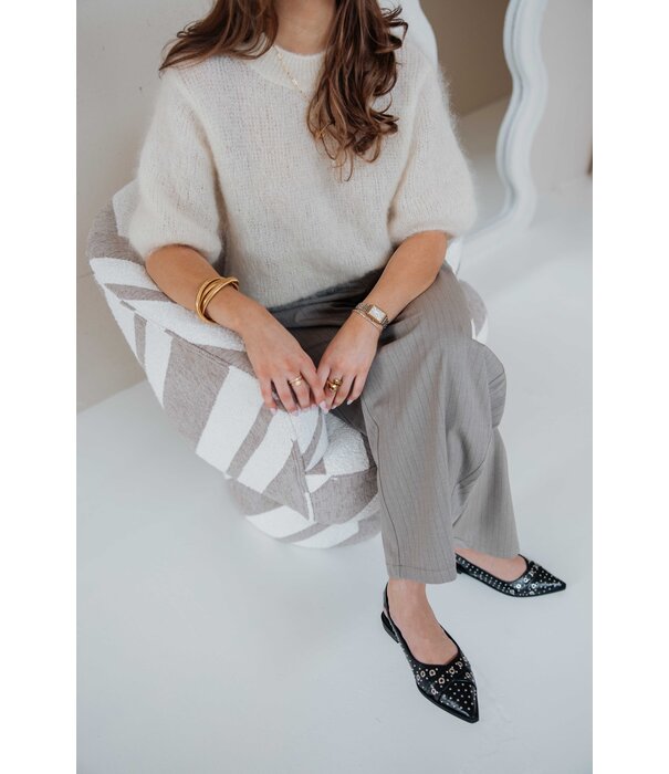 La Rebelle Pantalon balloon beige | Nina