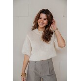 Top off white | Mohair