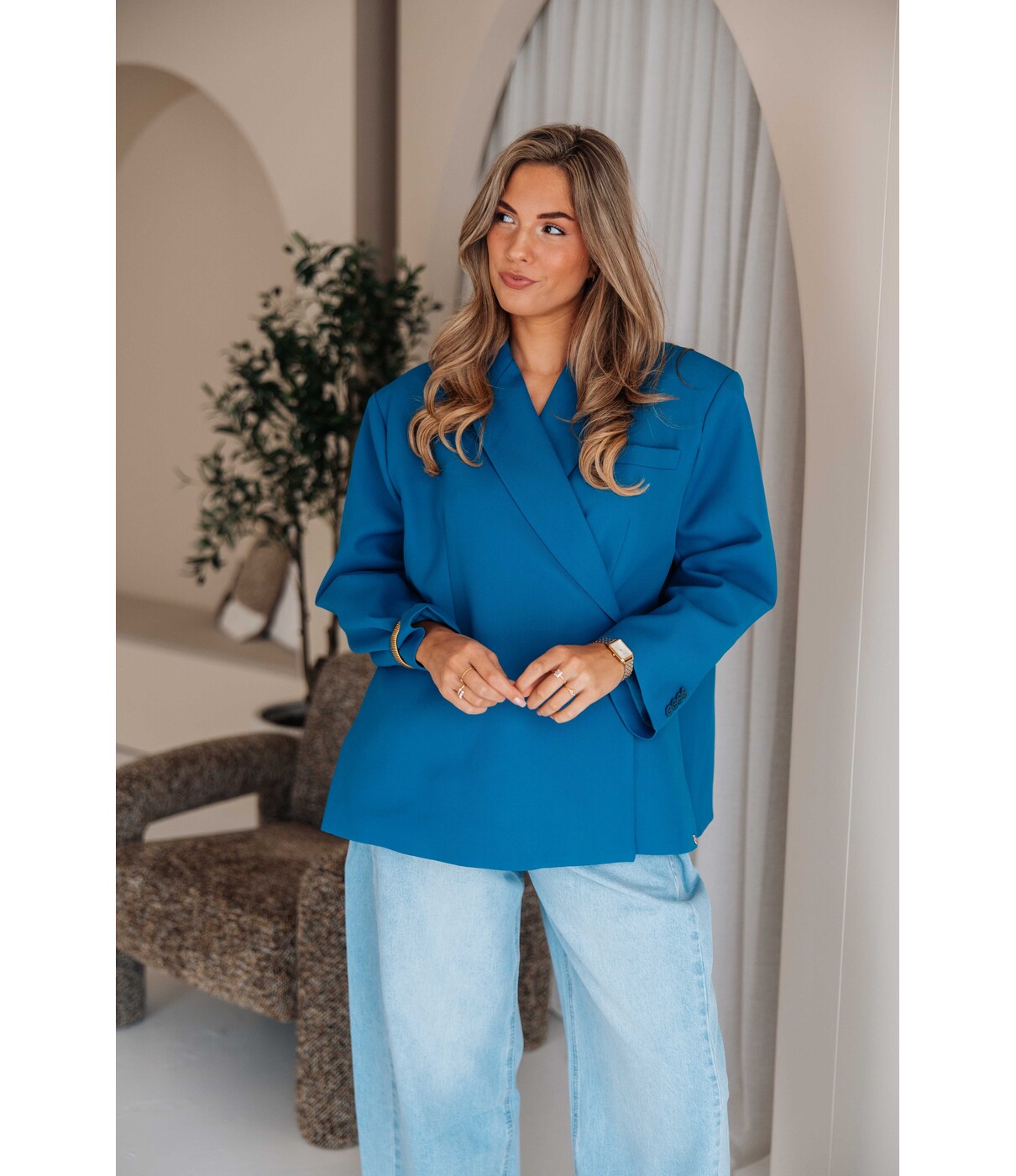 Blazer blauw | Jasmijn
