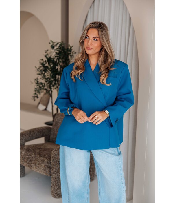 La Rebelle Blazer blauw | Jasmijn