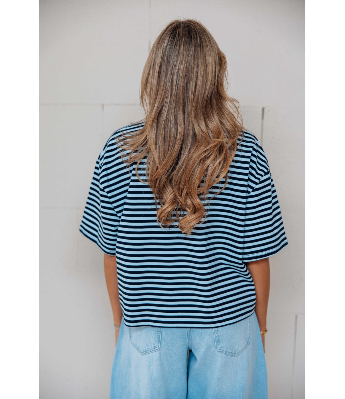Top gestreept blauw | Stella