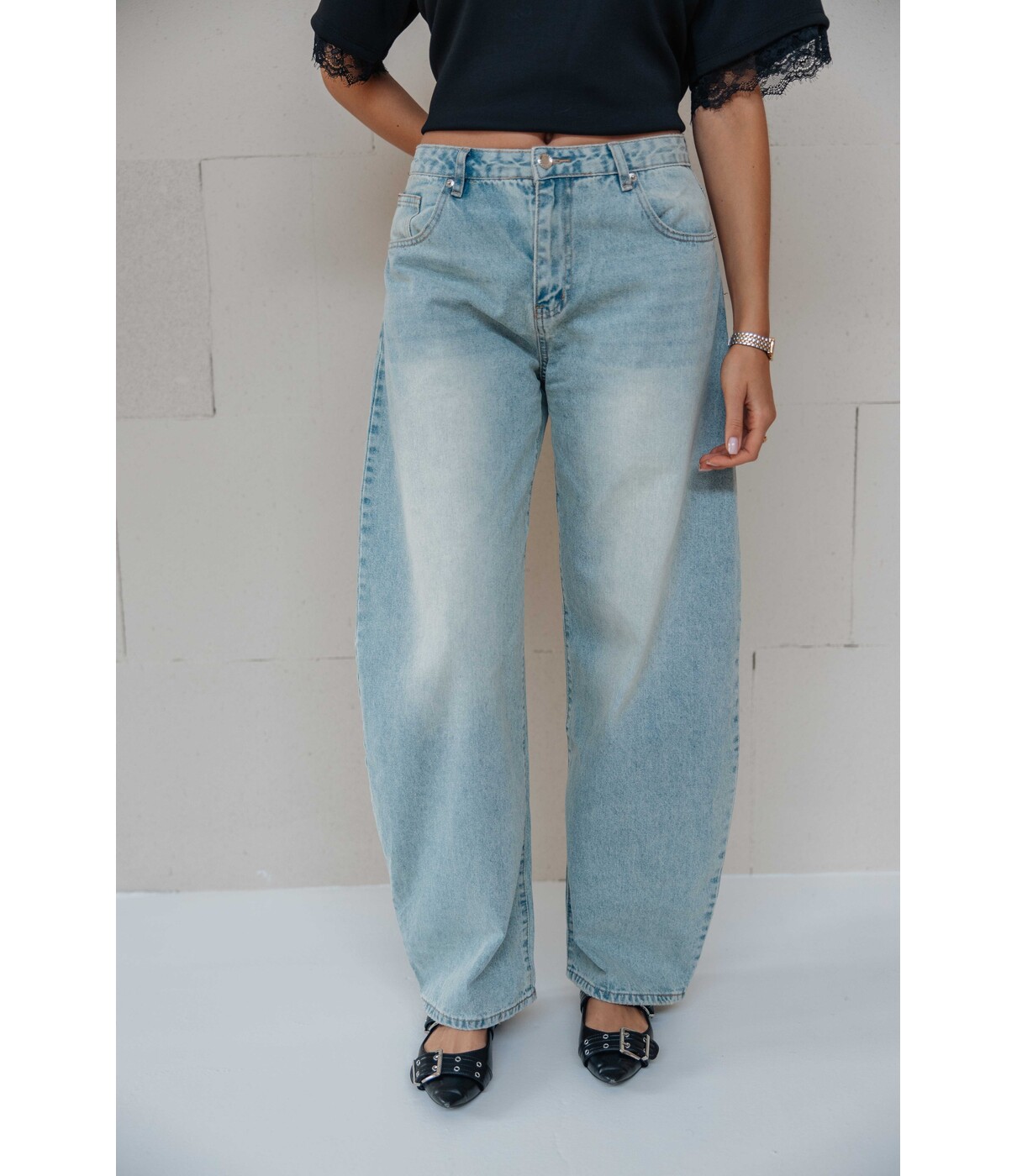Jeans balloon dirty wash | Ruby
