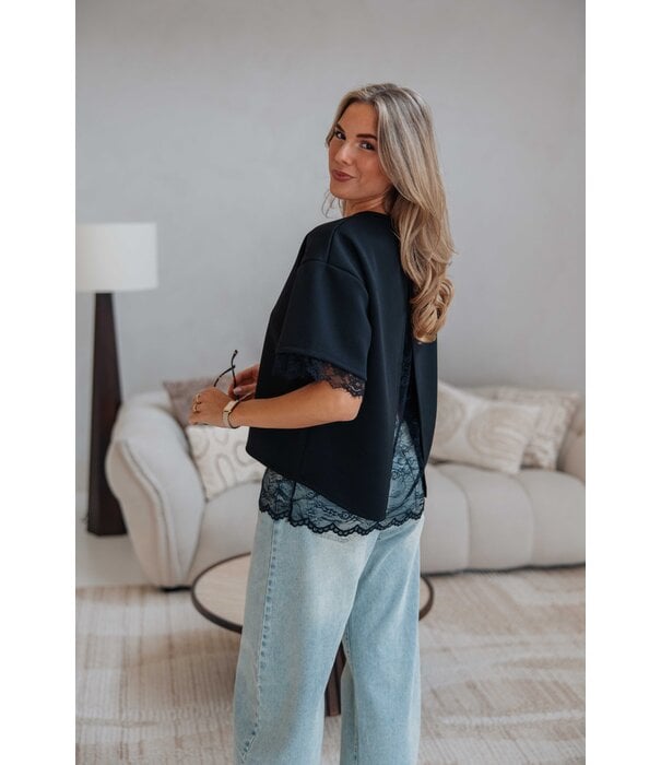 La Rebelle Top zwart | Sofia