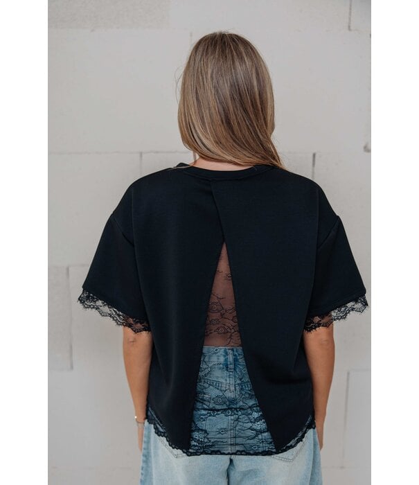 La Rebelle Top zwart | Sofia