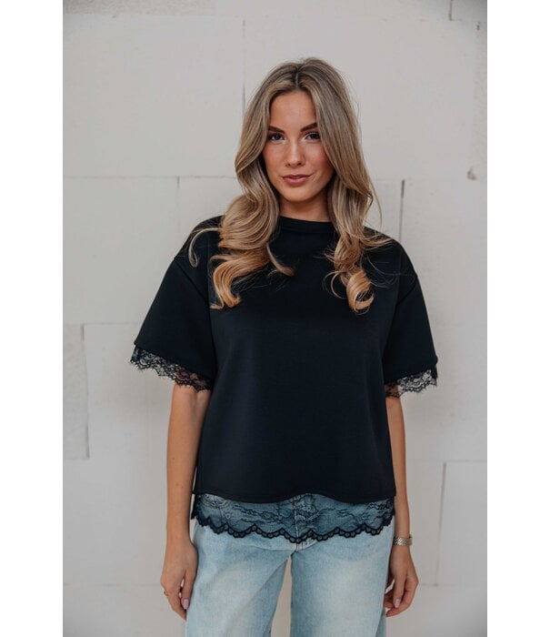 La Rebelle Top zwart | Sofia