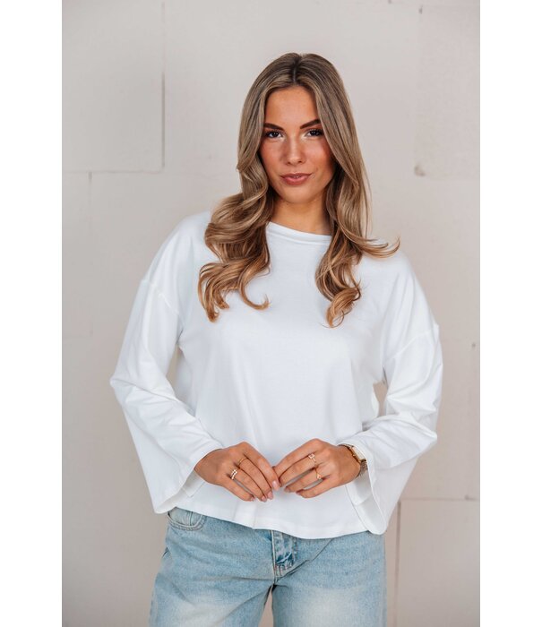 La Rebelle Top wit | Ellie