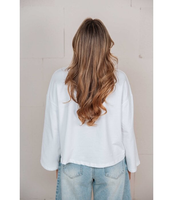 La Rebelle Top wit | Ellie