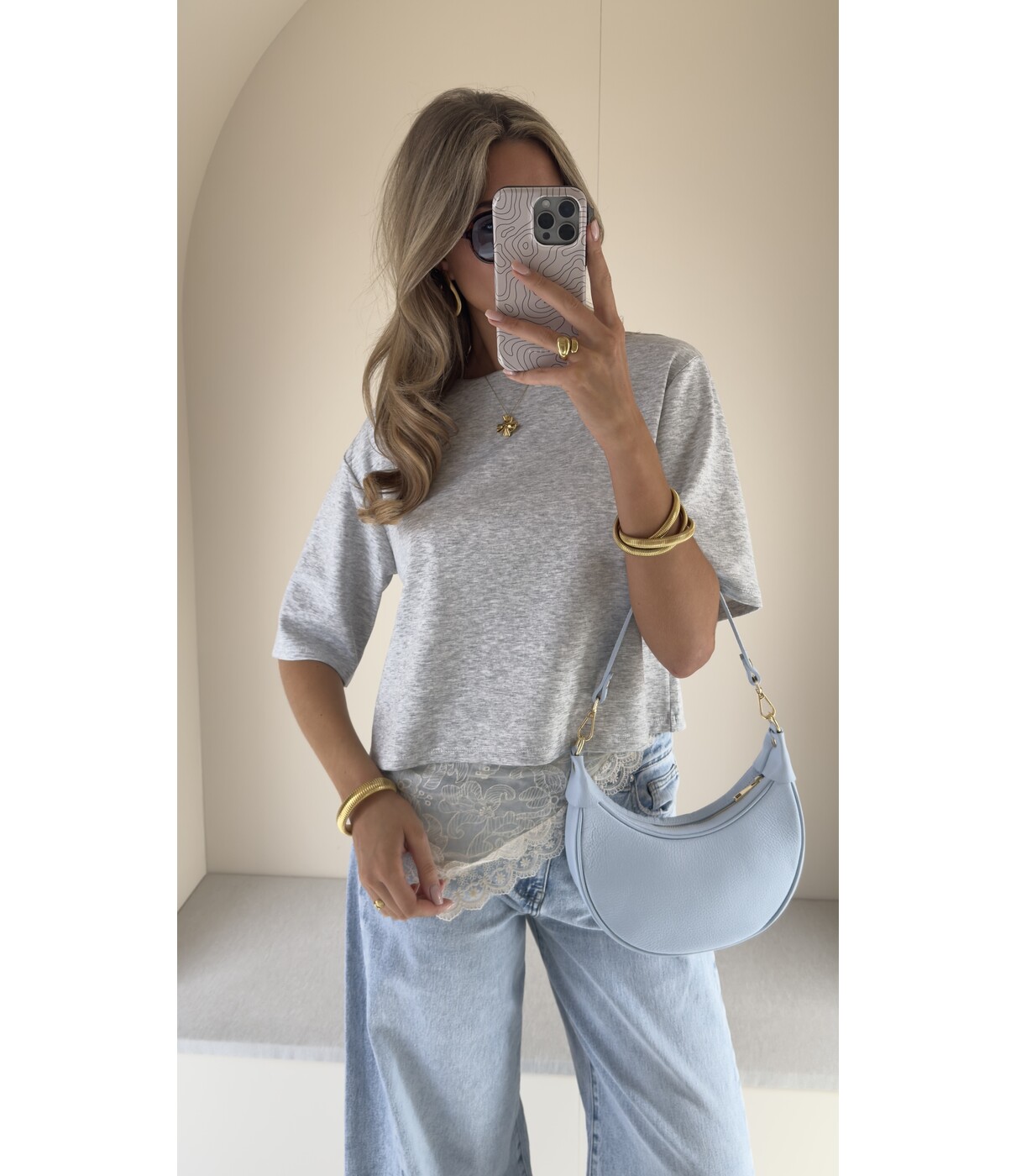 T-shirt grijs | Hanna