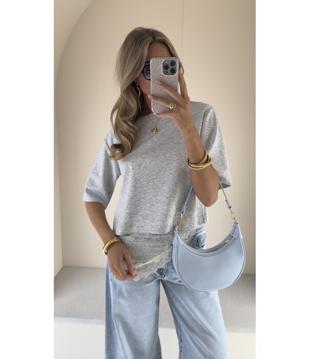 La Rebelle Top grijs | Hanna