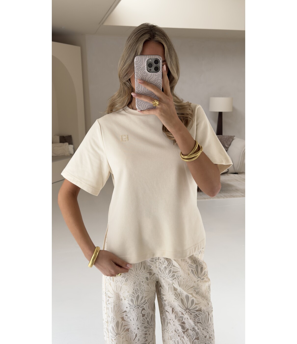 Fluresk Fluresk Brix t-shirt | beige