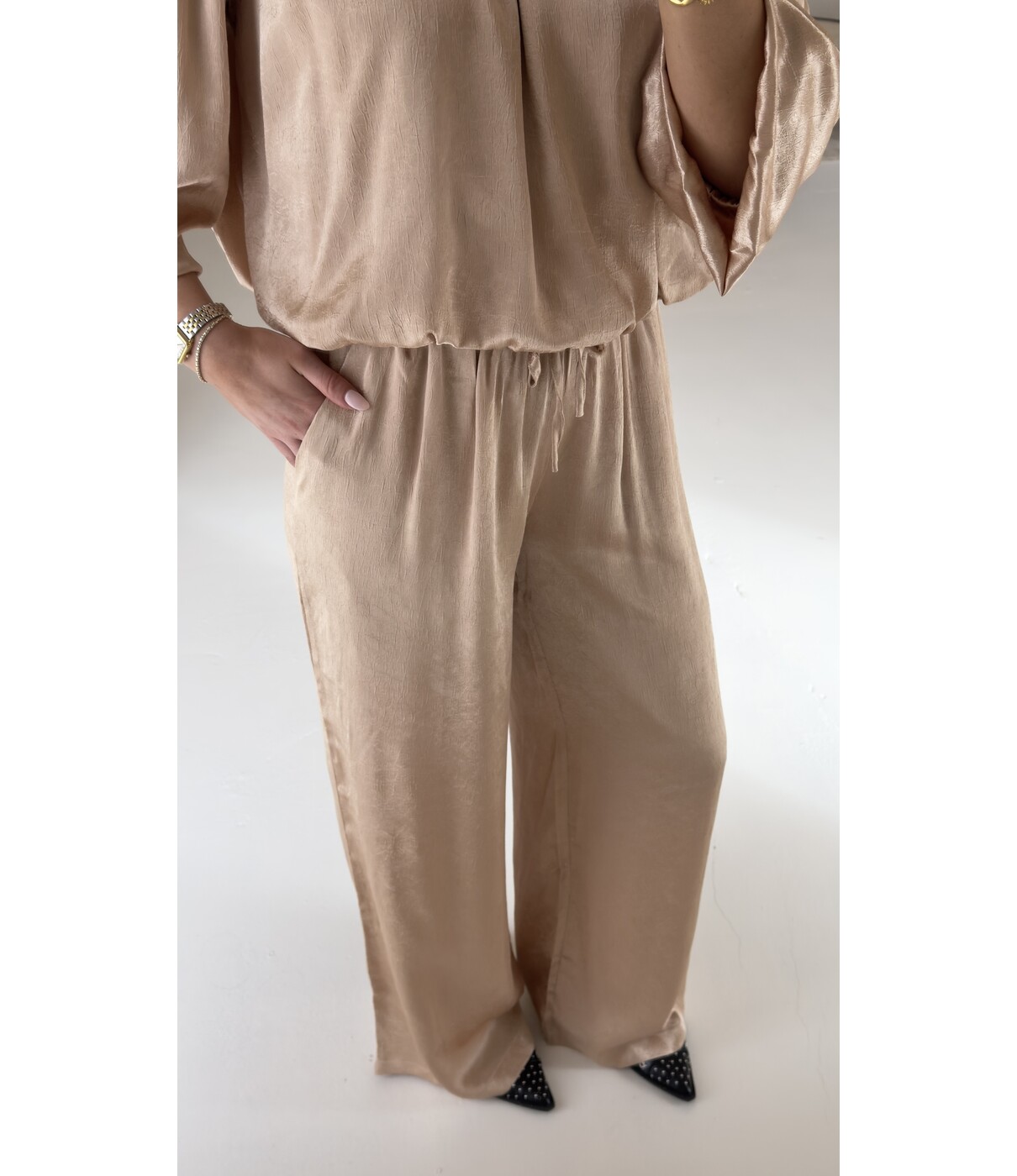 Fluresk Fluresk Yovanka broek | beige