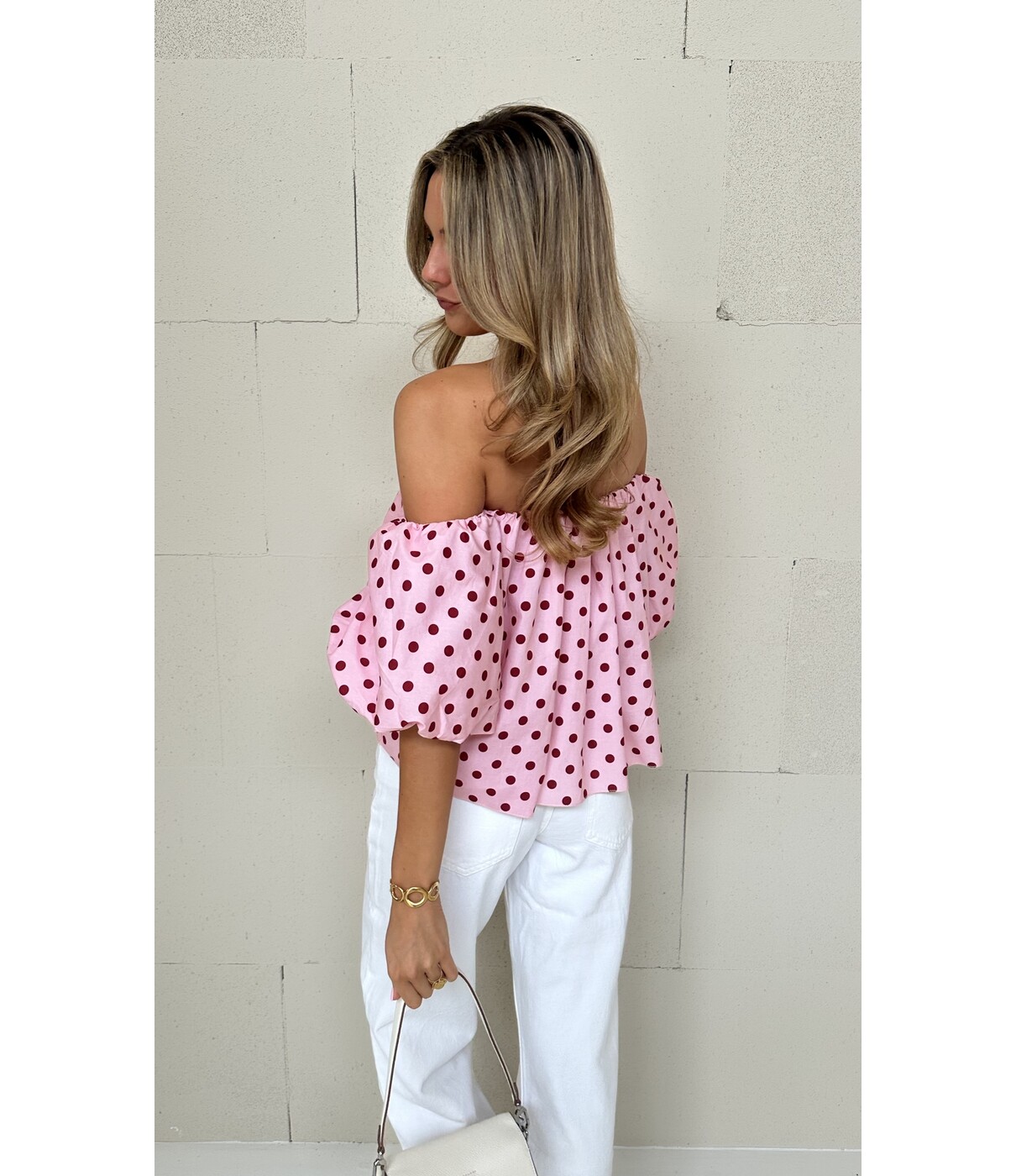 Top roze polkadot | Emmy