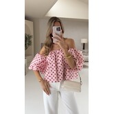 Top roze polkadot | Emmy