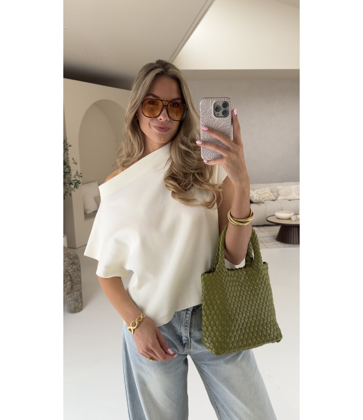 Zonnebril leopard/oranje | Vesper